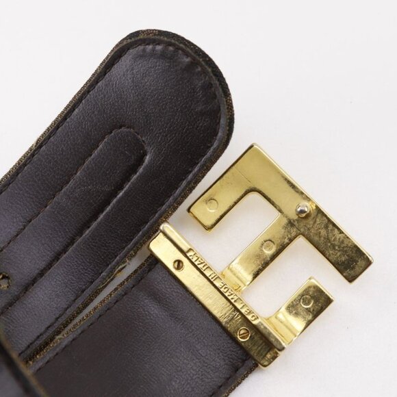 Fendi Zucca Nylon Canvas Brown Belt main image 10